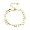 Brass Cable Chain Bracelets for Women BJEW-F531-07G-4