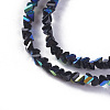 Electroplate Glass Beads Strands EGLA-E057-01A-04-3