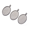 Alloy Pendant Cabochon Settings LS-PALLOY-A15657-N-NF-3