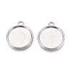 Tibetan Style Alloy Pendant Cabochon Settings PALLOY-N178-13AS-E-1