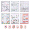 6 Sheets 6 Styles Mahjong Pattern Plastic Nail Art Stickers MRMJ-CA0001-59-1
