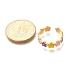201 Stainless Steel Enamel Open Cuff Ring for Women LS-RJEW-A053-04G-03-4