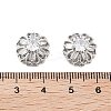 Brass Micro Pave Clear Cubic Zirconia Beads KK-Z059-02P-3
