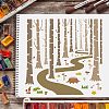 Plastic Reusable Drawing Painting Stencils Templates DIY-WH0172-428-6