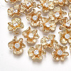 Brass Cubic Zirconia Charms LS-KK-S348-261-1