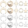 40Pcs 5 Style Brass Link Connectors KK-FH0002-21-1