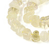 Natural Lemon Quartz(Heated) Beads Strands G-N347-17A-06-4