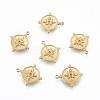 Ion Plating(IP) 304 Stainless Steel Pendant Rhinestone Settings STAS-N097-250LG-2
