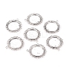 Zinc Alloy Pendant Settings for Cabochon & Rhinestone PALLOY-A15290-AS-LF-1