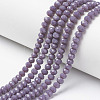 Opaque Solid Color Glass Beads Strands LS-EGLA-A034-P3mm-D11-1