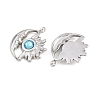 304 Stainless Steel Rhinestone Pendants STAS-Z166-24P-12-2