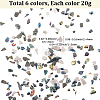 120G 6 Colors Opaque Glass Beads MRMJ-SC0001-36-2