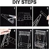 Coat Hanger Removable Acrylic Earring Displays EDIS-PH0001-48-6