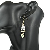 Paua Shell Dangle Earrings EJEW-JE07179-5