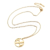 304 Stainless Steel Pendant Necklaces NJEW-P306-01G-2