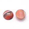 Natural Banded Agate Cabochons X-G-P393-R40-12mm-2