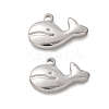 304 Stainless Steel Pendants STAS-L022-484P-1