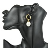 2 Pairs 202 Stainless Steel Hoop Dangle Earrings EJEW-JE07174-2