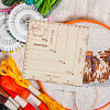 2Pc Square Wooden Crochet and Knitting Gauge DIY-BC0014-02-6