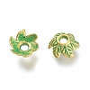 Tibetan Style Alloy Bead Caps TIBE-F028-01GGP-RS-2