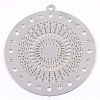 Tarnish Resistant 304 Stainless Steel Filigree Big Pendants STAS-S044-030-1