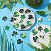 35Pcs 7 Styles Saint Patrick's Day Alloy Enamel Pendants ENAM-CJ0005-45-5