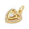 Brass Micro Pave Cubic Zirconia Pendants KK-S510-49G-05-2