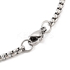 Retro Mandala 201 Stainless Steel Box Chain Constellation Pendant Necklaces for Women Men LS-NJEW-M223-01C-4