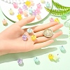 30Pcs 6 Colors Luminous Opaque Resin Pendants JACR-YW0001-03-5