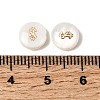 Natural Freshwater Shell Flat Round Beads SHEL-C009-01C-3