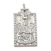 Brass Micro Pave Cubic Zirconia Pendants with Enamel KK-H458-01P-21-1