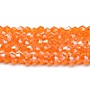 Transparent Electroplate Glass Beads Strands GLAA-F029-2mm-C11-1