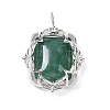 Natural Green Aventurine Pendants G-I381-01P-01-1