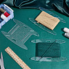 Rectangle Acrylic Thread Winding Boards AJEW-WH0460-157-4