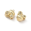 Brass Micro Pave Cubic Zirconia Pendants KK-L260-17G-2