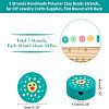 5 Strands Handmade Polymer Clay Beads Strands CLAY-NB0001-46-6