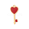 304 Stainless Steel Enamel Pendants STAS-OY013-70G-1