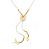 Imitation Pearl & Synthesis Shell Beaded Necklaces NJEW-A032-06G-03-1