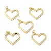 Brass Micro Pave Cubic Zirconia Pendants KK-E068-VB182-3