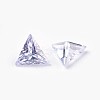 Cubic Zirconia Pointed Back Cabochons ZIRC-WH0001-A06-2