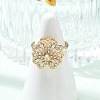 Clover Rotatable Open Cuff Rings for Women LS-RJEW-R007-02G-1