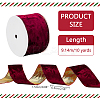 10 Yards Single Face Velvet Wired Ribbon OCOR-WH0091-08B-2