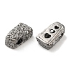 Textured Brass Beads KK-H455-04B-2
