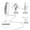 DIY Round Snake Chain Bracelet Necklace Making Kit CHS-CJ0001-32-2