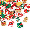 40Pcs 20 Styles Christmas Theme Opaque Resin Pendants RESI-TA0003-58-2