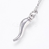 Tarnish Resistant 304 Stainless Steel Pendant Necklaces NJEW-P224-11P-2
