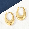 304 Stainless Steel Rhinestone Hoop Earrings for Women EJEW-U046-08A-G-2