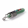 Natural Green Aventurine Big Pointed Pendants G-H281-02F-4