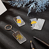 BENECREAT DIY Transparent Acrylic Keychain Clasps Making Kits DIY-BC0001-68-6