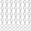 100Pcs 304 Stainless Steel Lobster Claw Clasps DIY-BBC0001-56B-1